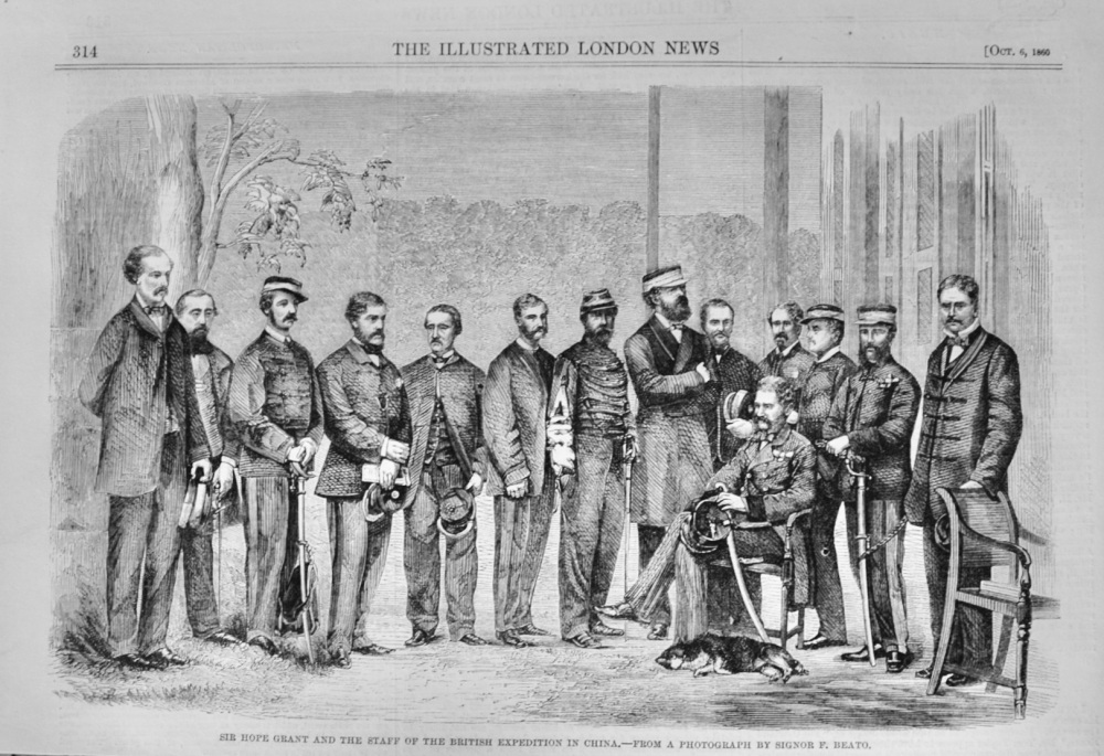 Sir Hope Grant and Staff in China - 1860