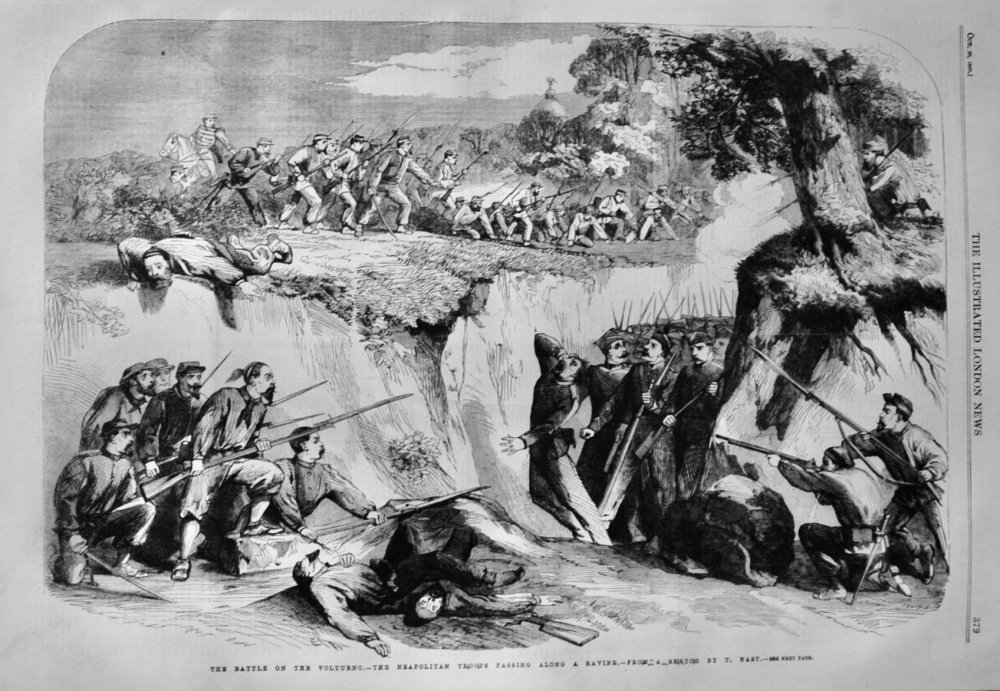 The Battle on the Volturno - 1860