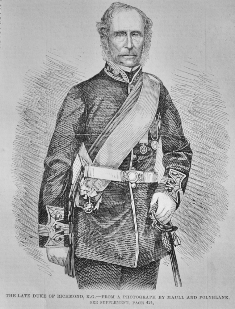 The late Duke of Richmond, K.G. - 1860