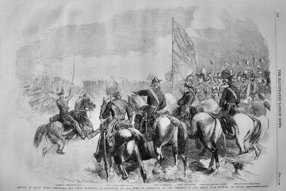 Review of Royal Horse Artillery and Field Batteries at Woolwich - 1860