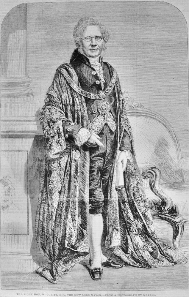 The Right Hon W Cubitt, M.P. - 1860