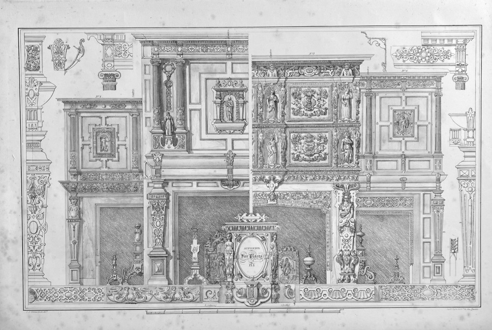 Fireplaces.  1840c.