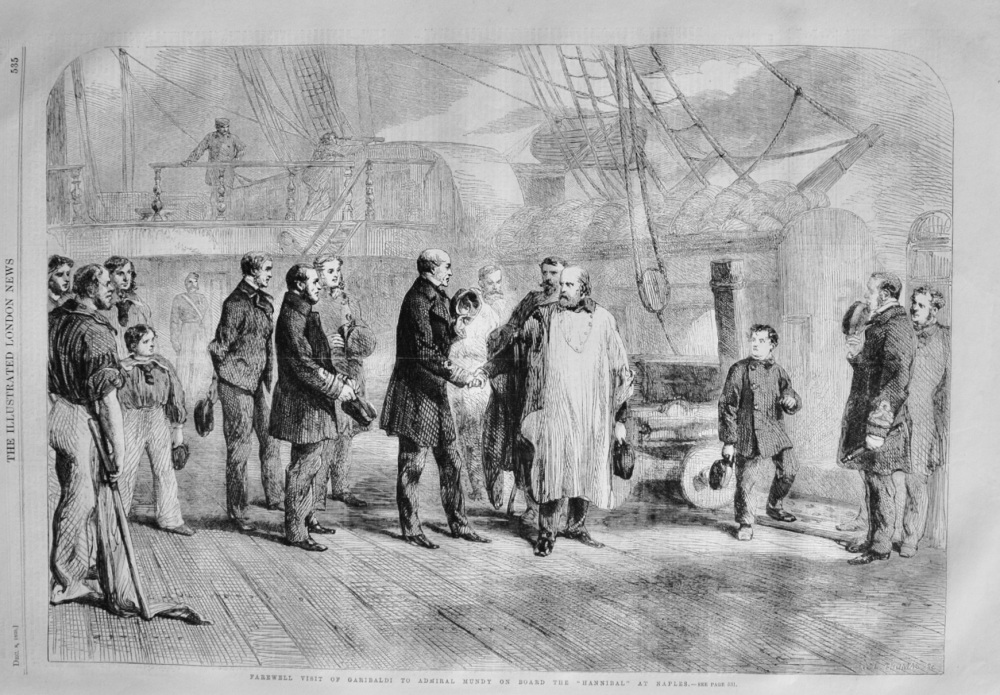 Farewell visit of Garibaldi - 1860