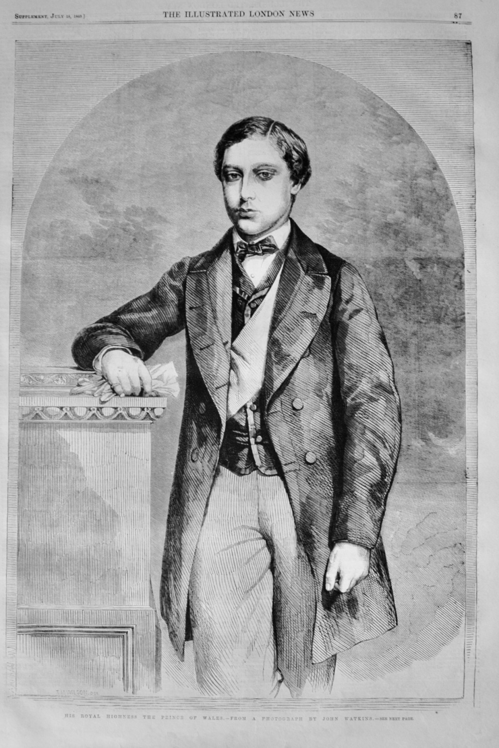 His Royal Highness The Prince of Wales - 1860