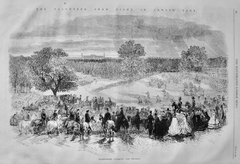 Skirmishers covering the Retreat - 1860