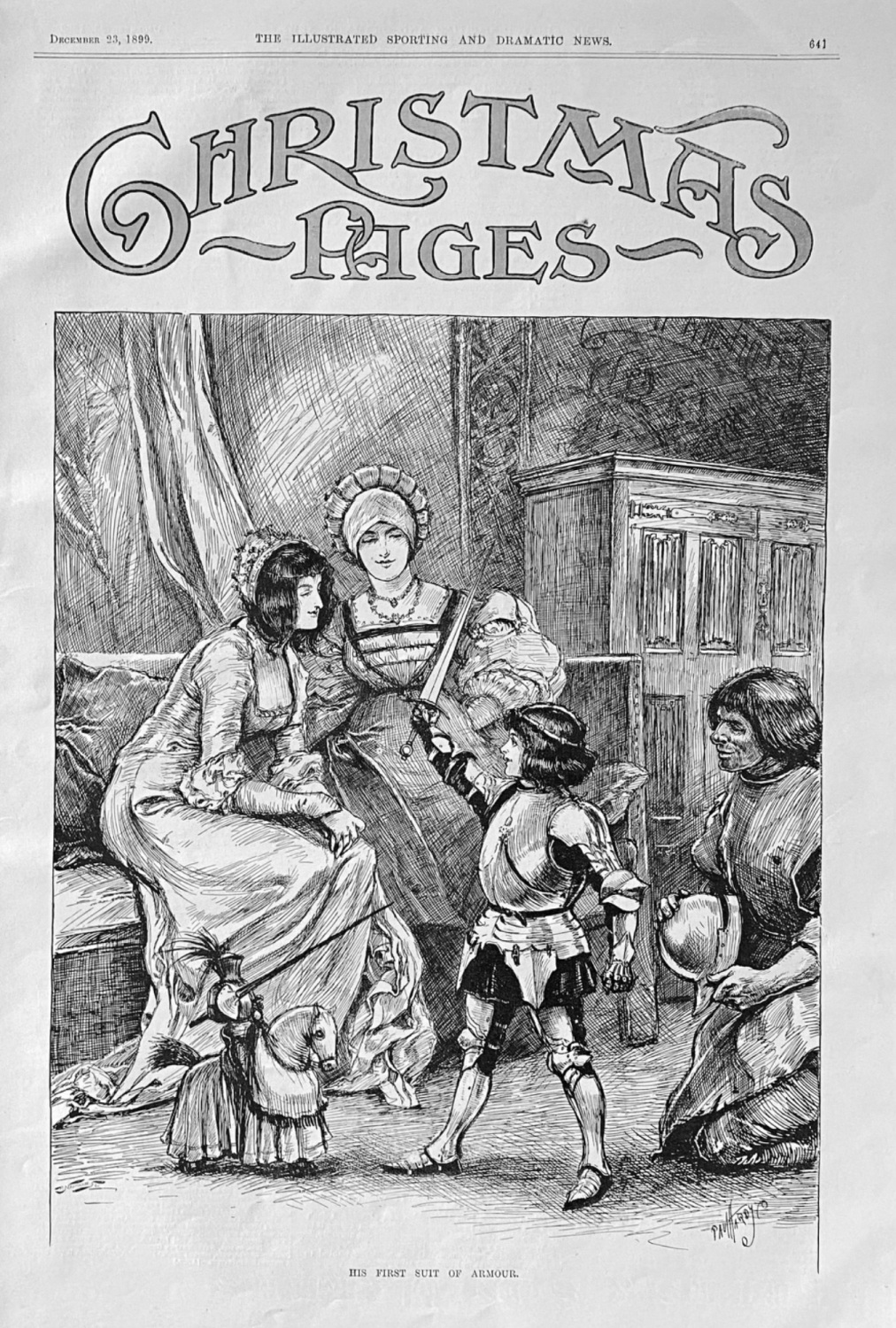 His First Suit of Armour.  1899.