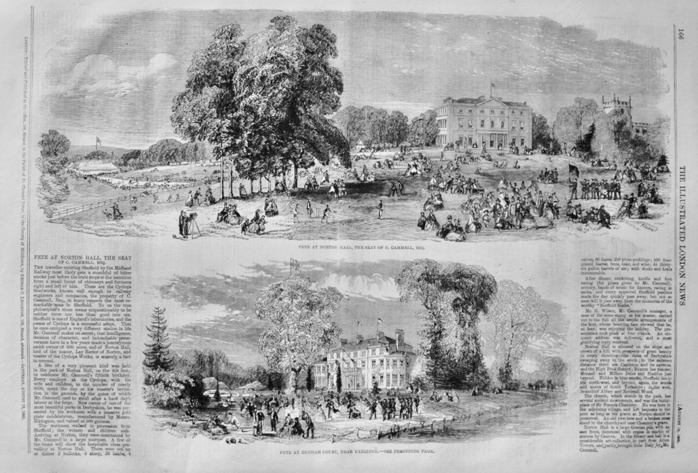 Fete at Norton Hall - 1860