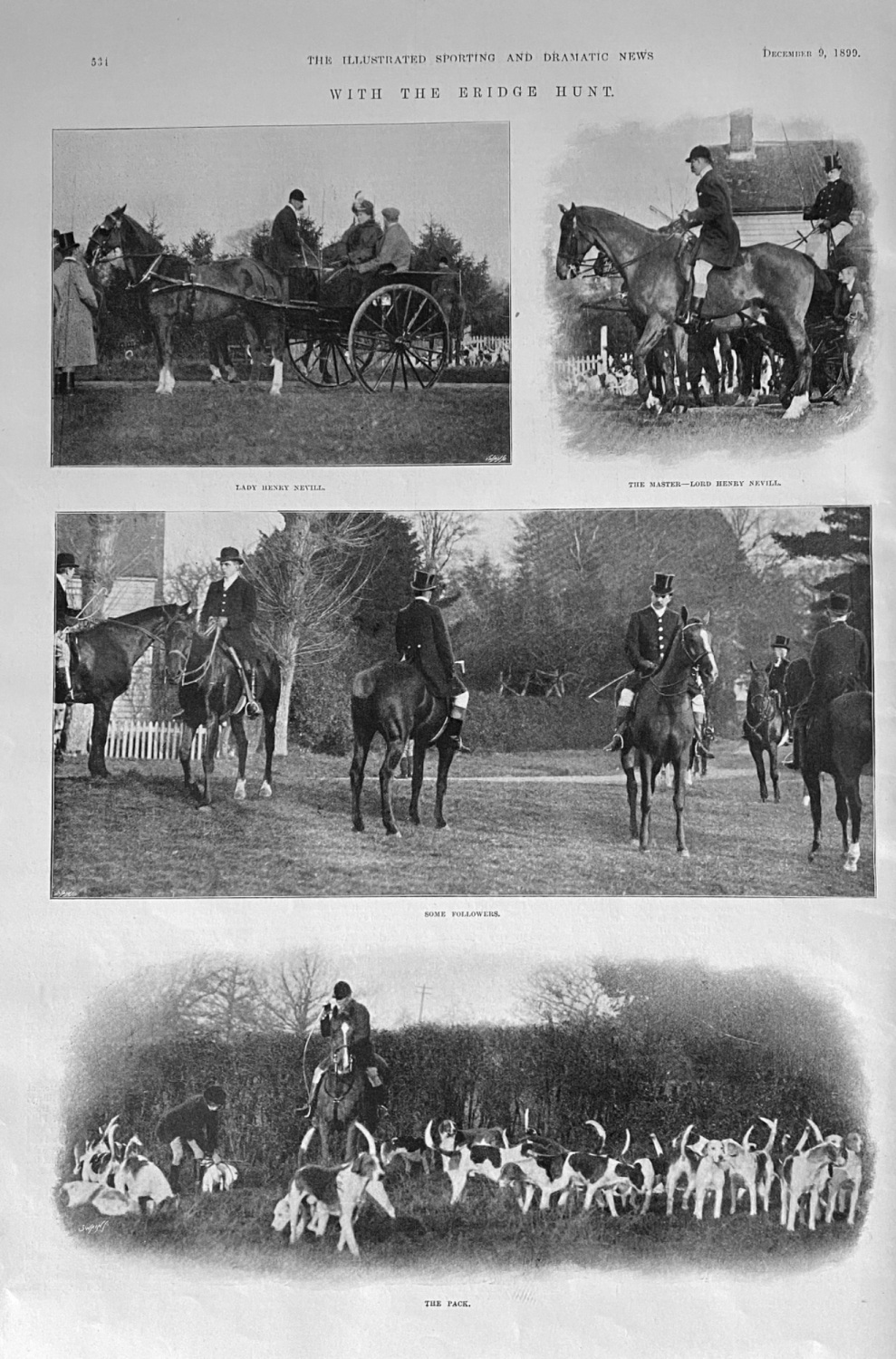 With the Eridge Hunt.  1899.