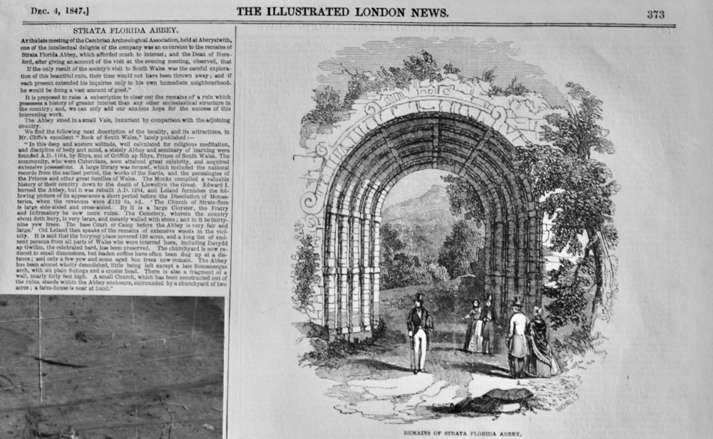 Strata Florida Abbey - 1847