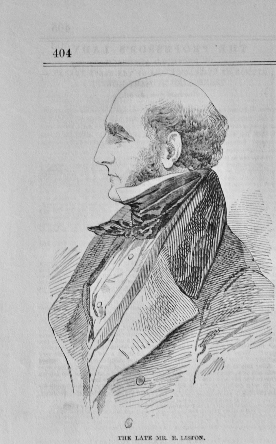 The late Mr R Liston - 1847