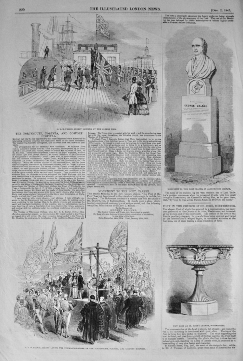 The Portsmouth, Portsea, and Gosport Hospital - 1847