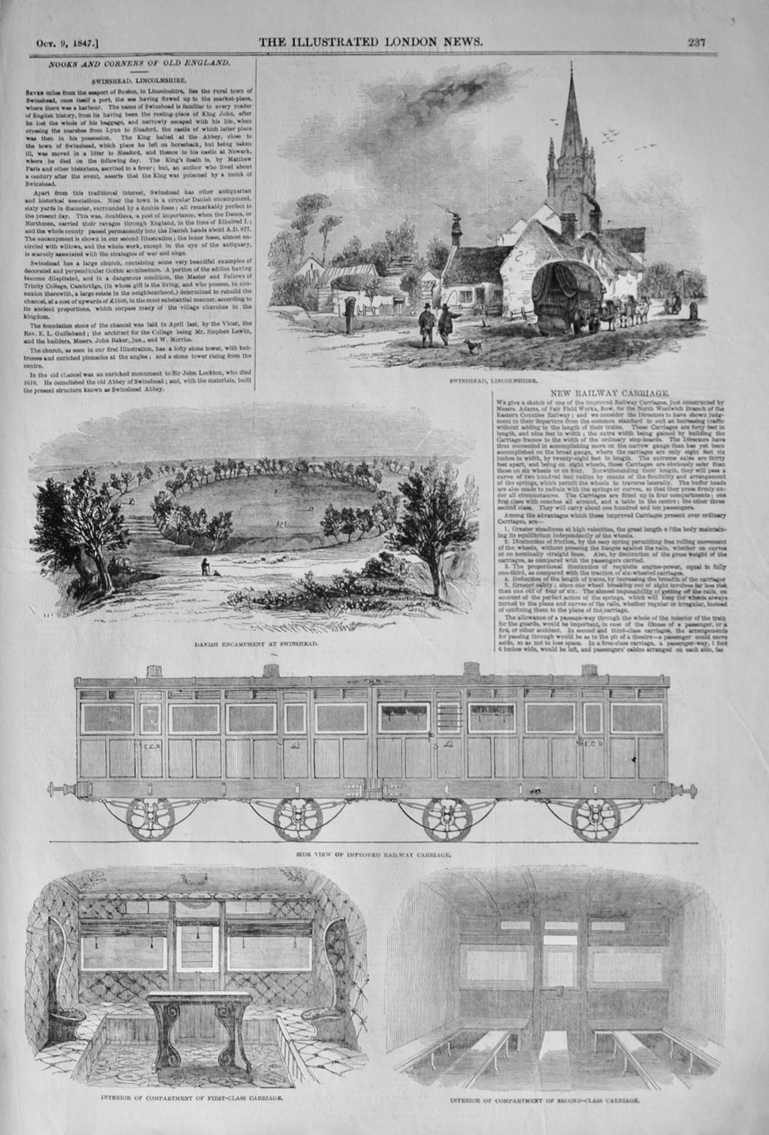 New Railway Carriages - 1847