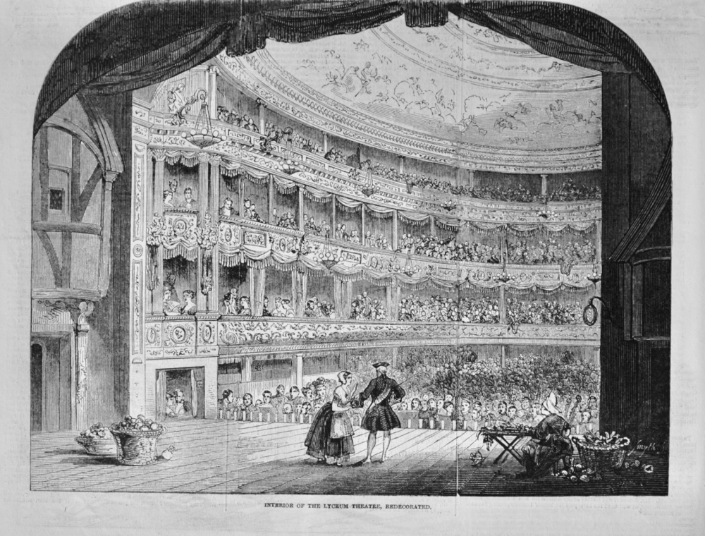 Interior of the Lyceum Theatre - 1847