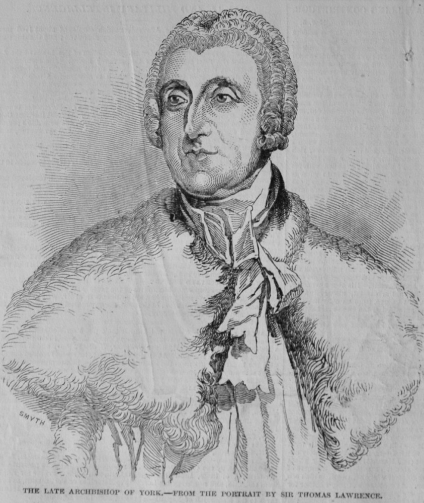 The late Archbishop of York - 1847