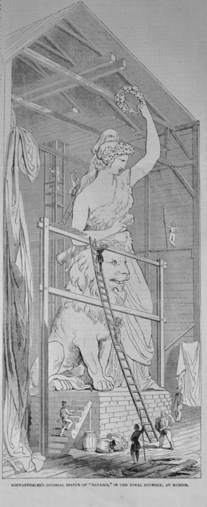 Schwanthaler's Colossal Statue of "Bavaria" - 1847