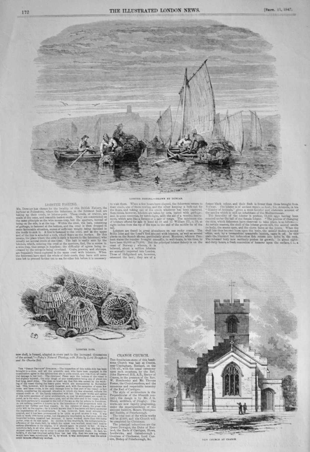 Lobster Fishing - 1847