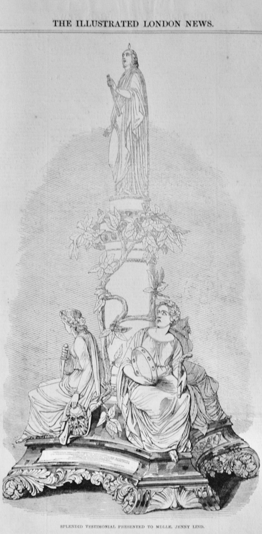 Testimonial presented to Mddle Jenny Lind - 1847