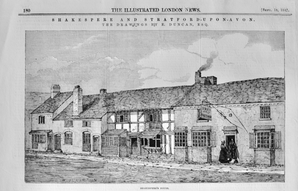 Shakespere's House - 1847