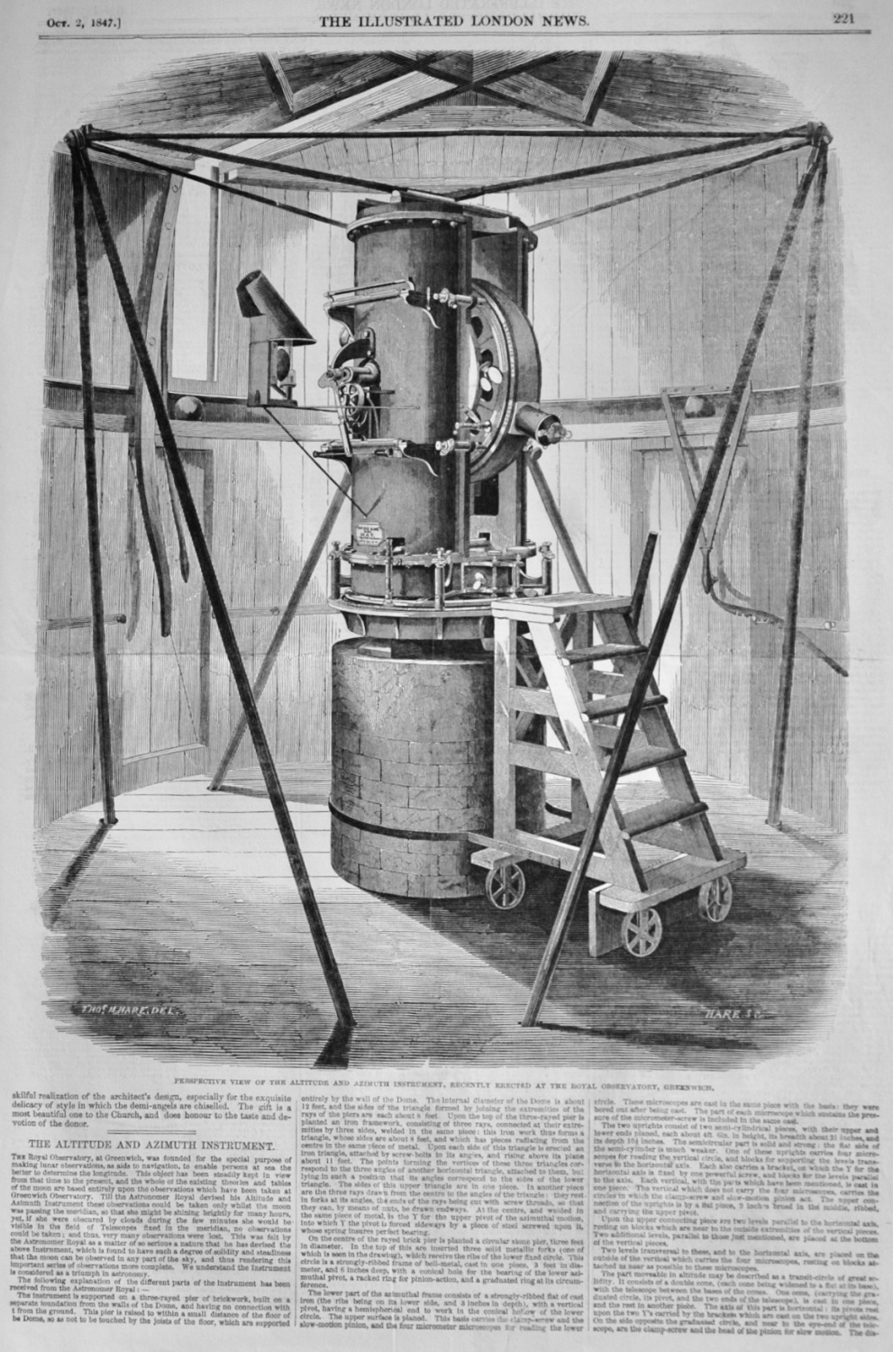 The Altitude and Azimuth Instrument - 1847
