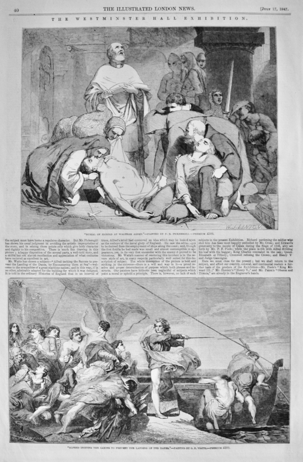 The Westminster Hall Exhibition - 1847