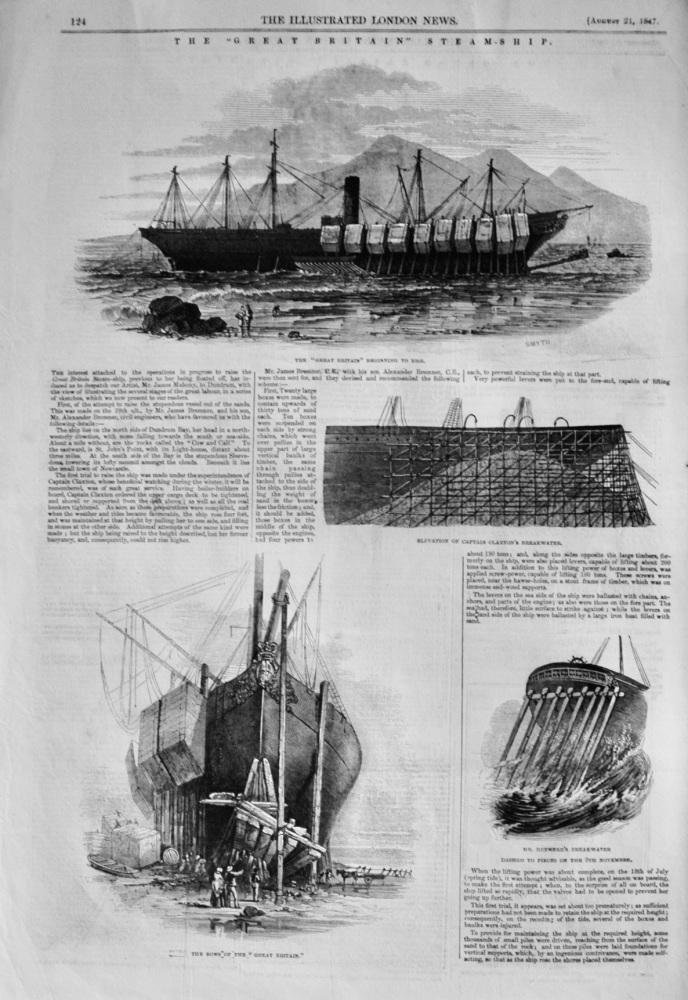 The "Great Britain" Steamship - 1847