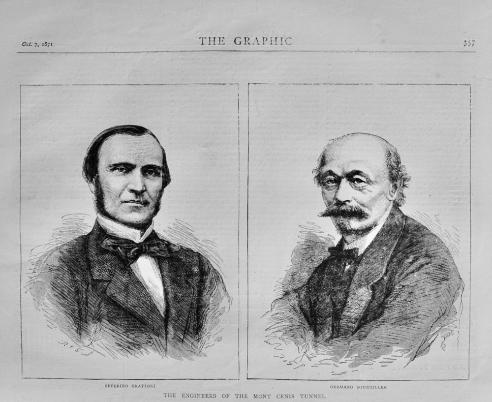 The Engineers on the Mont Cenis Tunnel - 1871