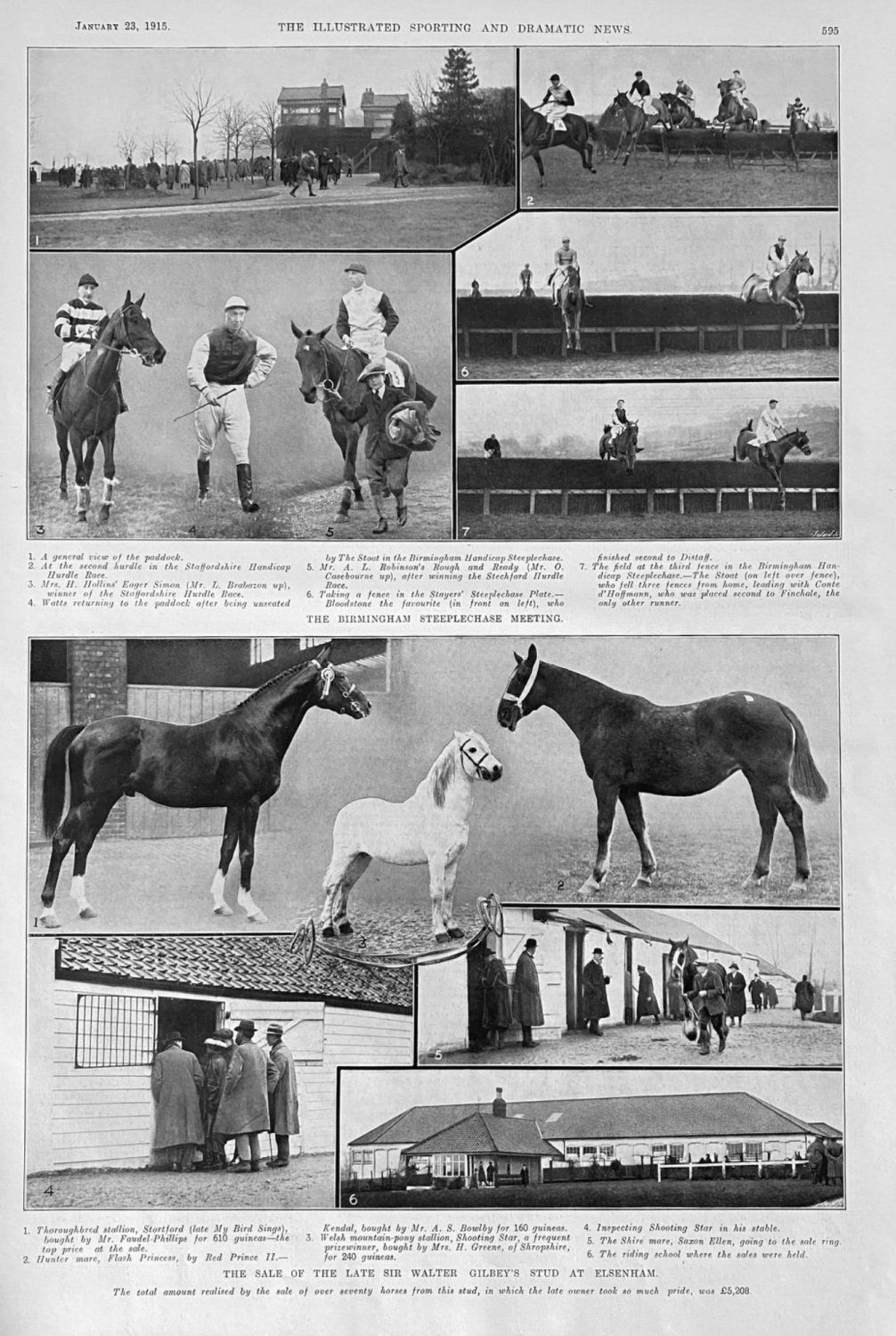 The Birmingham Steeplechase Meeting.  1915.