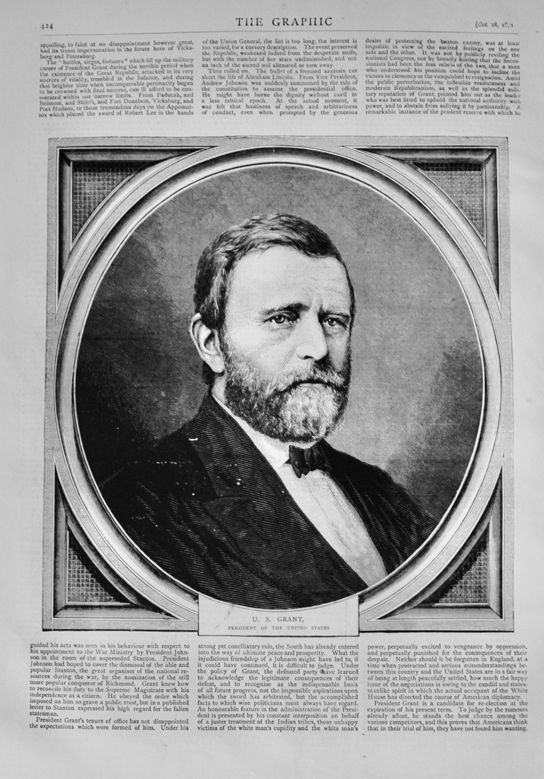 U. S Grant - President of the United States - 1871
