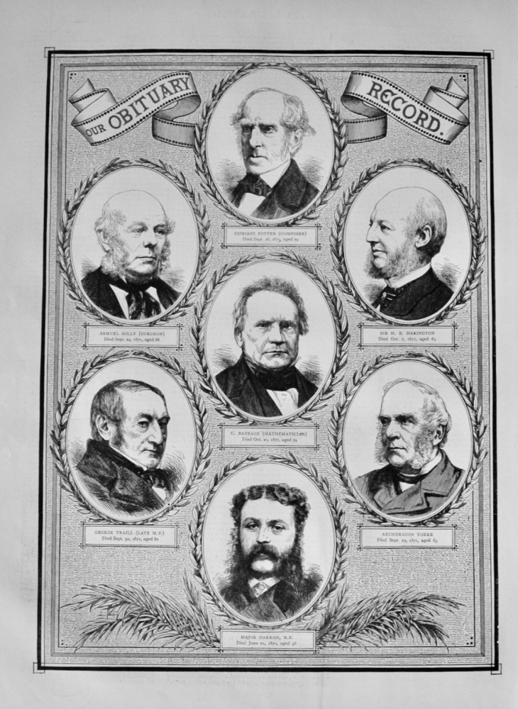 The Obituary Record - 1871