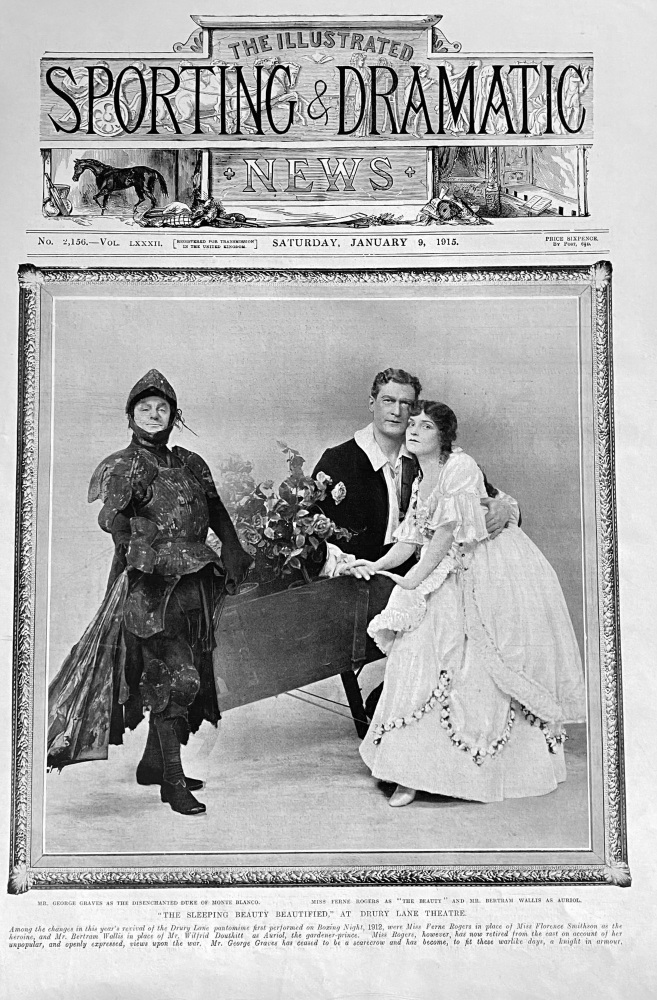 "The Sleeping Beauty Beautified," at Drury Lane Theatre.  1915.