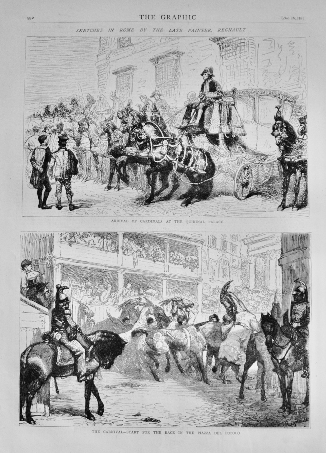 Sketches in Rome by the late Painter, Regnault - 1871