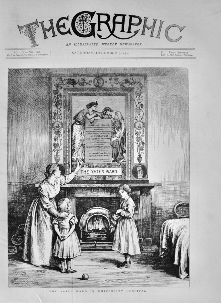 The Yates Ward in University Hospital - 1871