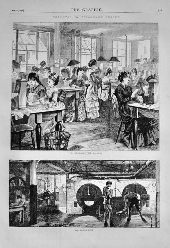Sketches in Telegraph Street - 1871