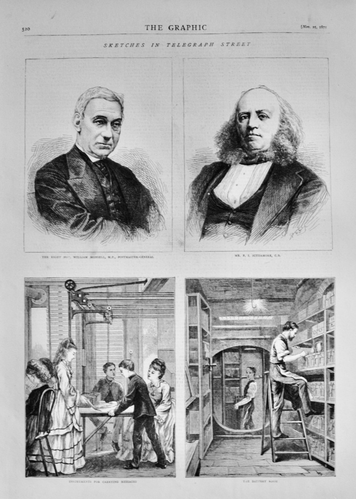 Sketches in Telegraph Street - 1871