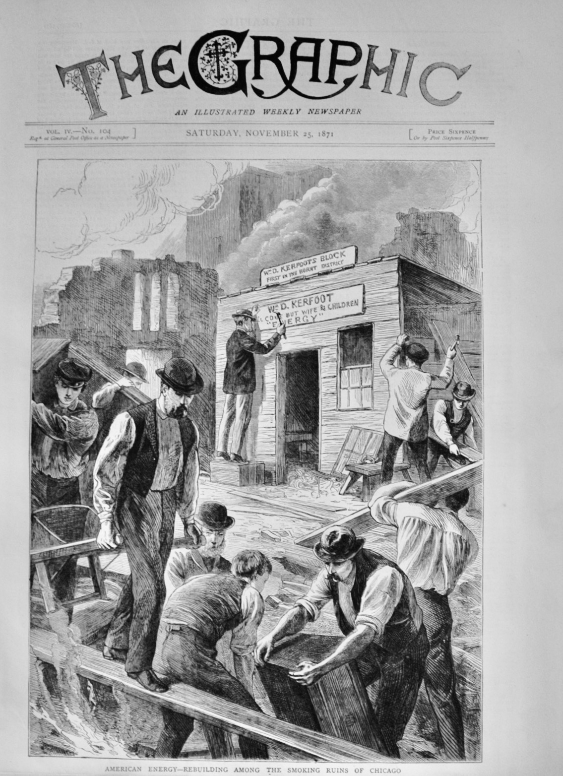 Rebuilding among the Ruins of Chicago - 1871
