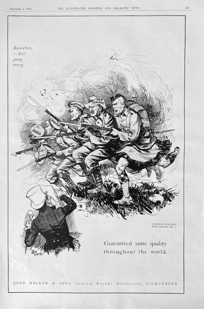 John Walker & Sons.  (Scotch Whisky Distillers).  1914.