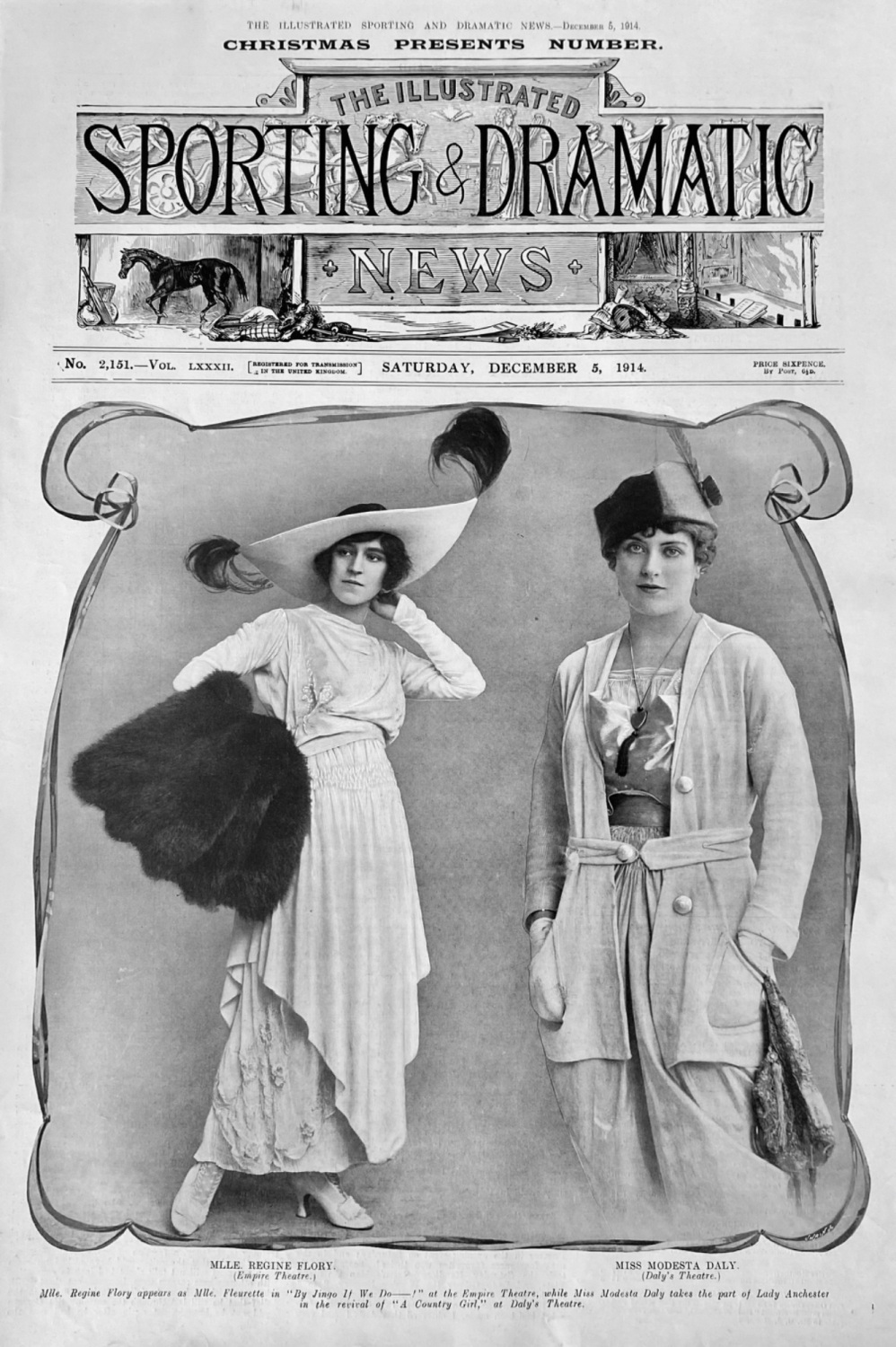 Mlle. Regine Flory.  &  Miss Modesta Daly.  1914.
