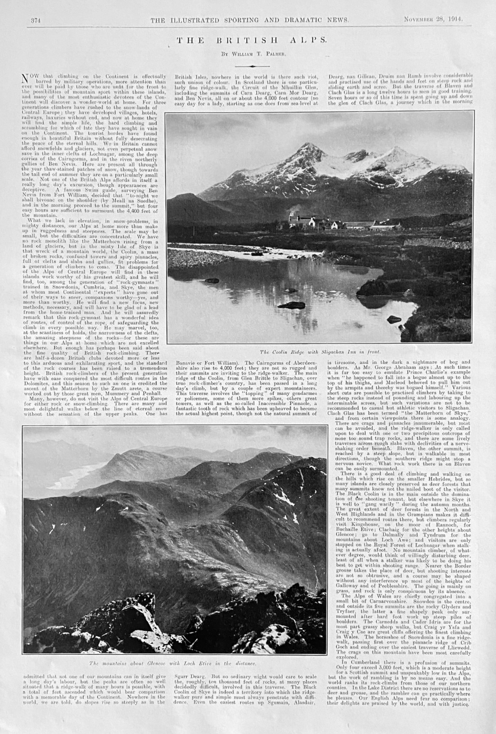 The British Alps.  1914.