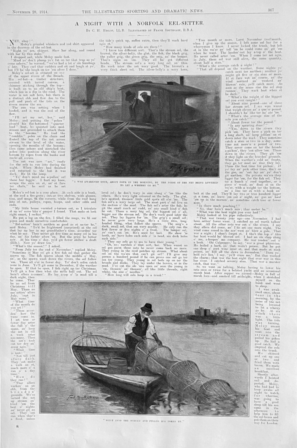 A Night with a Norfolk Eel-Setter. 1914.