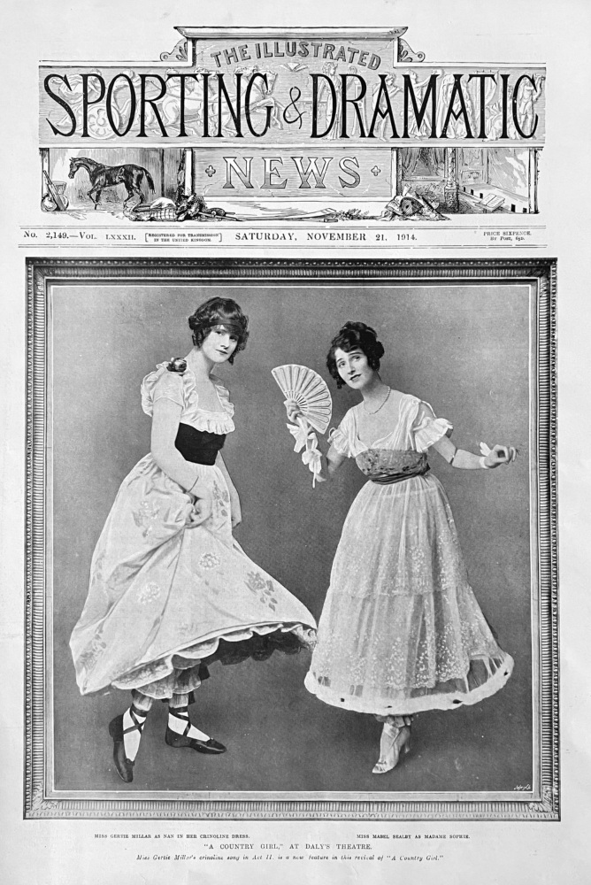 "A Country Girl," at Daly's Theatre.  1914.