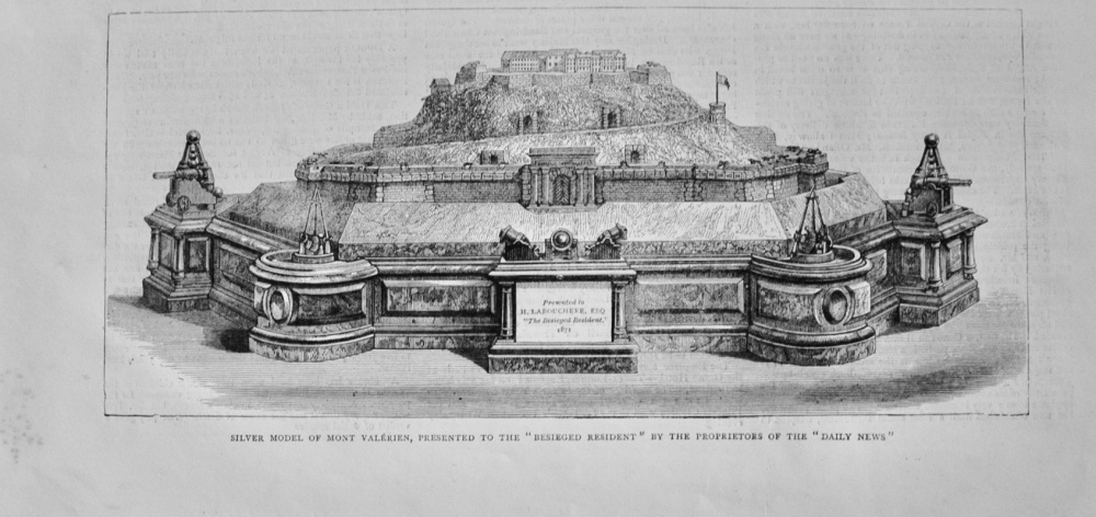 Silver Model of Mont Valerien - 1871