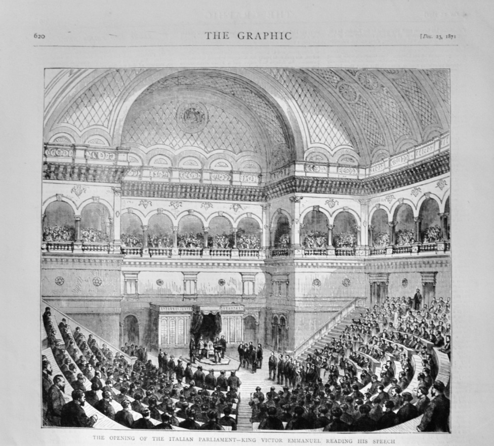 The Opening of the Italian Parliament - 1871