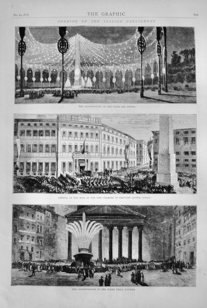 Opening of the Italian Parliament - 1871