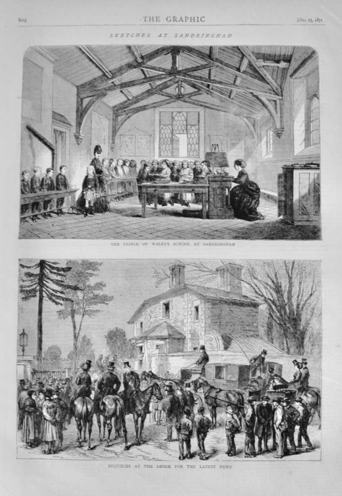 Sketches at Sandringham - 1871