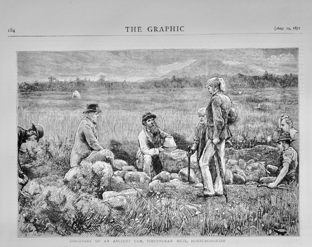 Discovery of an Ancient Urn, Timpendean Muir - 1871