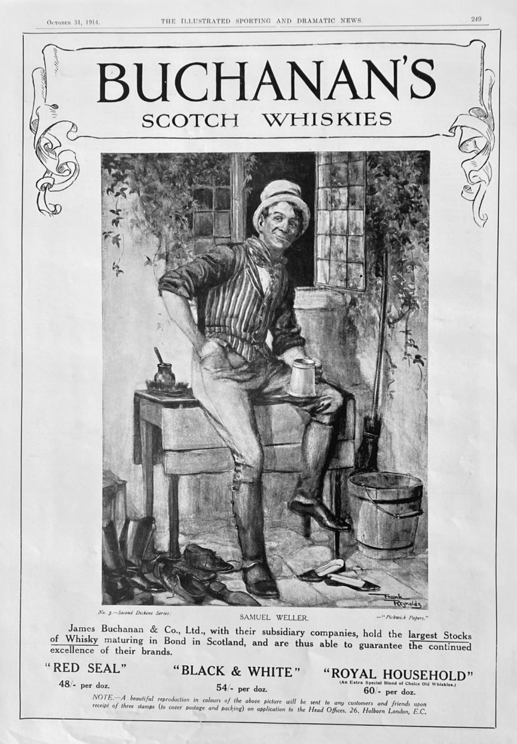 Buchanan's Scotch Whiskies.  1914.