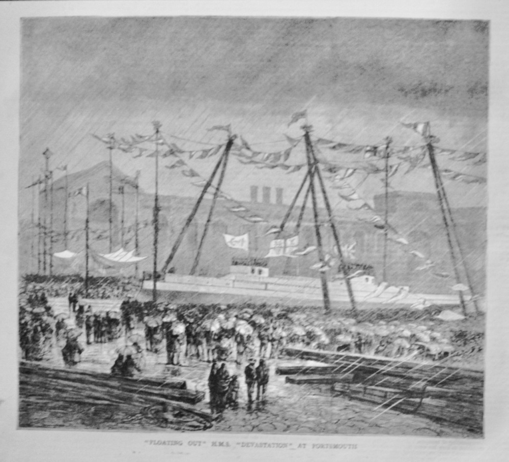H.M.S. "Devastation" at Portsmouth - 1871