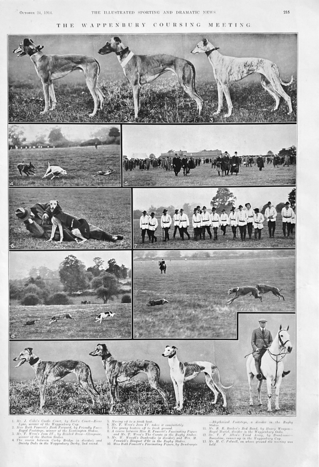 The Wappenbury Coursing meeting.  1914.