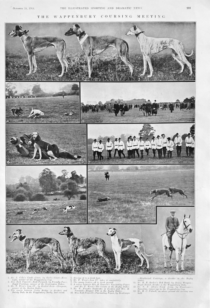 The Wappenbury Coursing meeting.  1914.