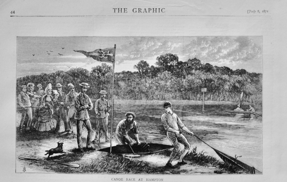 Canoe Race at Hampton - 1871